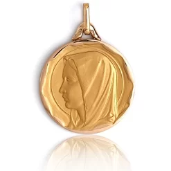Médaille Vierge Or Jaune 20 Mm Marilyne -XR3091
