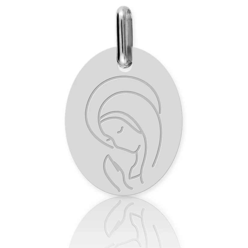 Médaille Vierge Or Jaune Délia -XR1518 2 Médaille Vierge Or Jaune Délia -XR1518 – Image 2