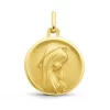 Médaille Vierge Priante En Or Jaune 18 Mm Roxanne J5107X0000