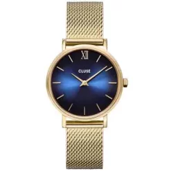 Montre Cluse Cluse Minuit Mesh Deep Blue, Gold Colour - - CW10202