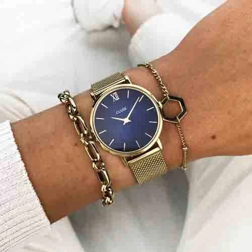 Montre Cluse Cluse Minuit Mesh Deep Blue, Gold Colour - - CW10202 4 Montre Cluse Cluse Minuit Mesh Deep Blue, Gold Colour - - CW10202 – Image 4