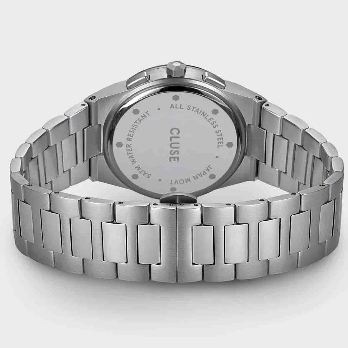 Montre Cluse Homme Cluse Vigoureux Chrono Steel Silver And Black, Silver Colour - CW20807 5 Montre Cluse Homme Cluse Vigoureux Chrono Steel Silver And Black, Silver Colour - CW20807 – Image 5