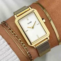 Montre Cluse Fluette Mesh White - Silver Color - - CW11508 -Hamilton Magasin ori montre cluse fluette mesh white silver color cw11508 45002 66906