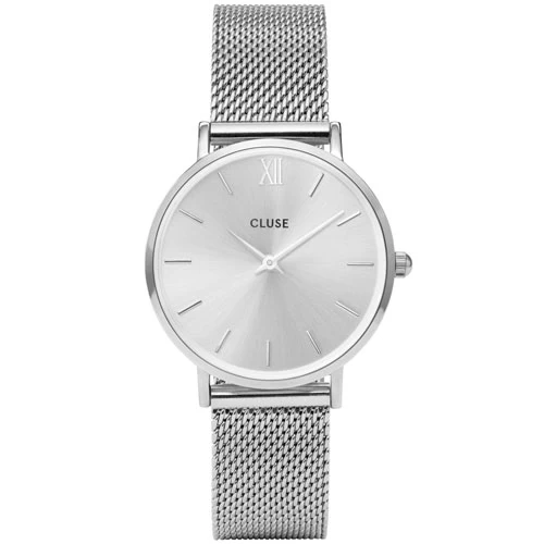 Montre Cluse Minuit Mesh Full Silver - 33 Mm - CW0101203011 1 Montre Cluse Minuit Mesh Full Silver - 33 Mm - CW0101203011