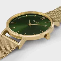 Montre Cluse Minuit Mesh, Green - Gold - - CW10206 6 Montre Cluse Minuit Mesh, Green - Gold - - CW10206 -Hamilton Magasin ori montre cluse minuit mesh green gold cw10206 43070 61477