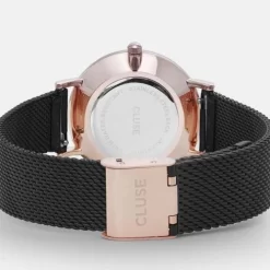 Montre Cluse Minuit Mesh GRose Gold Black / Black - 33 Mm - CW0101203024 -Hamilton Magasin ori montre cluse minuit mesh grose gold black black 33 mm cw0101203024 32434 39795