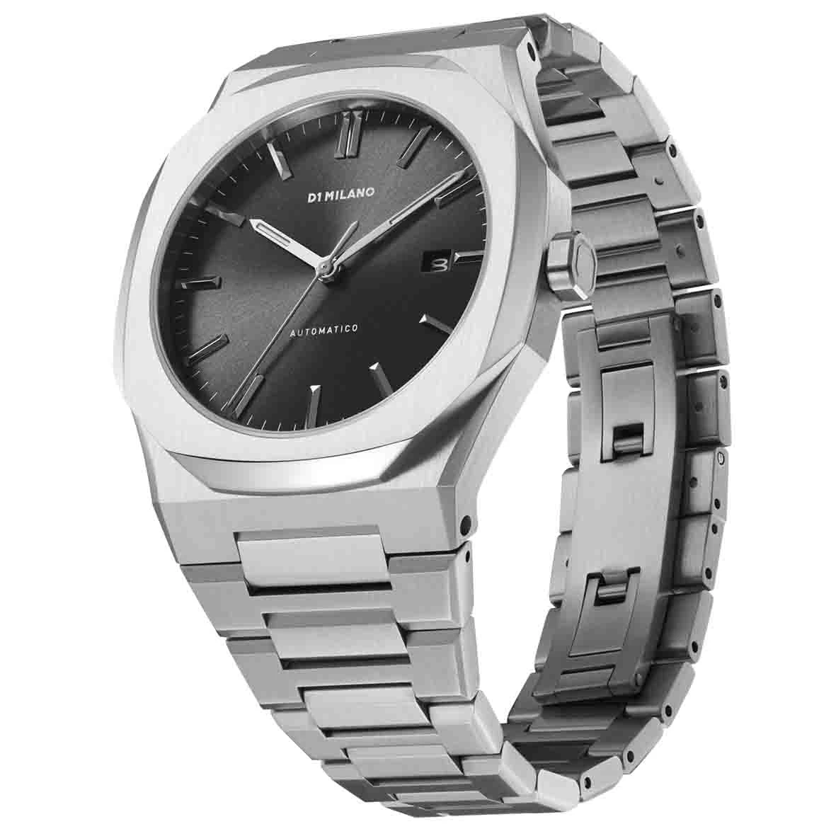 Montre D1 Milano - Automatique - Black - Homme Automatique- Cadran Noir- 41.5 Mm - Acier Inoxydable - ATBJ10 3 Montre D1 Milano - Automatique - Black - Homme Automatique- Cadran Noir- 41.5 Mm - Acier Inoxydable - ATBJ10 – Image 3