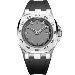 Montre D1 Milano Delta 001 Thunder - Homme Quartz- Cadran Gris Foncé- 41.5 Mm - Acier Inoxydable - DTRJ01
