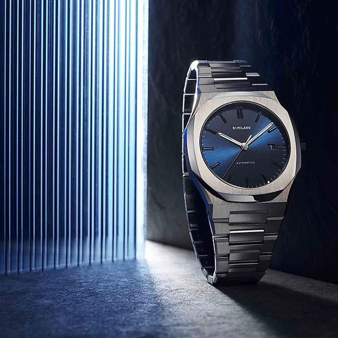 Montre D1 Milano - Homme Automatique- Cadran Bleu- 41.5 Mm - Acier Inoxydable - ATBJ11 4 Montre D1 Milano - Homme Automatique- Cadran Bleu- 41.5 Mm - Acier Inoxydable - ATBJ11 – Image 4