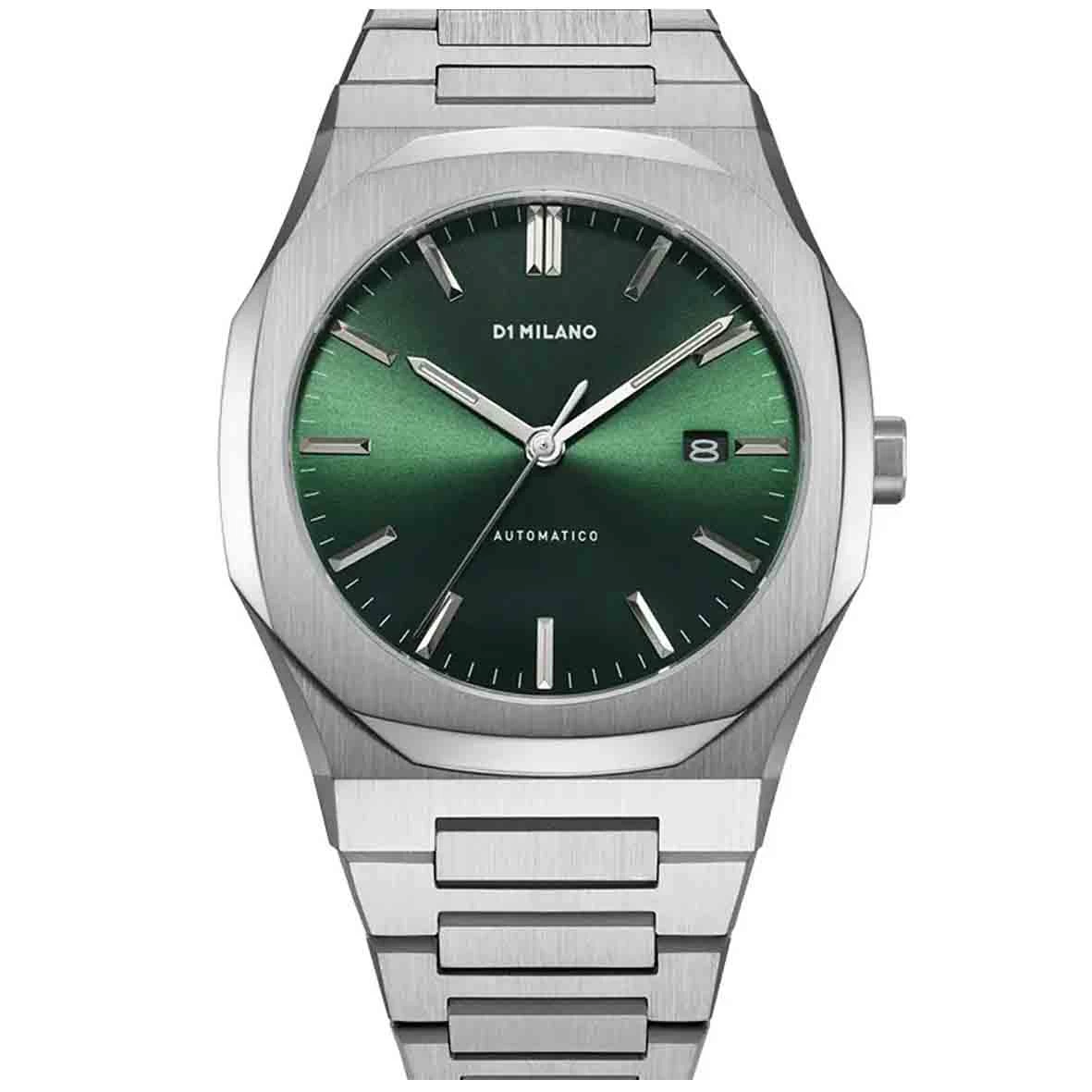 Montre D1 Milano - Homme Automatique- Cadran Vert- 41.5 Mm - Acier Inoxydable - ATBJ12 1 Montre D1 Milano - Homme Automatique- Cadran Vert- 41.5 Mm - Acier Inoxydable - ATBJ12