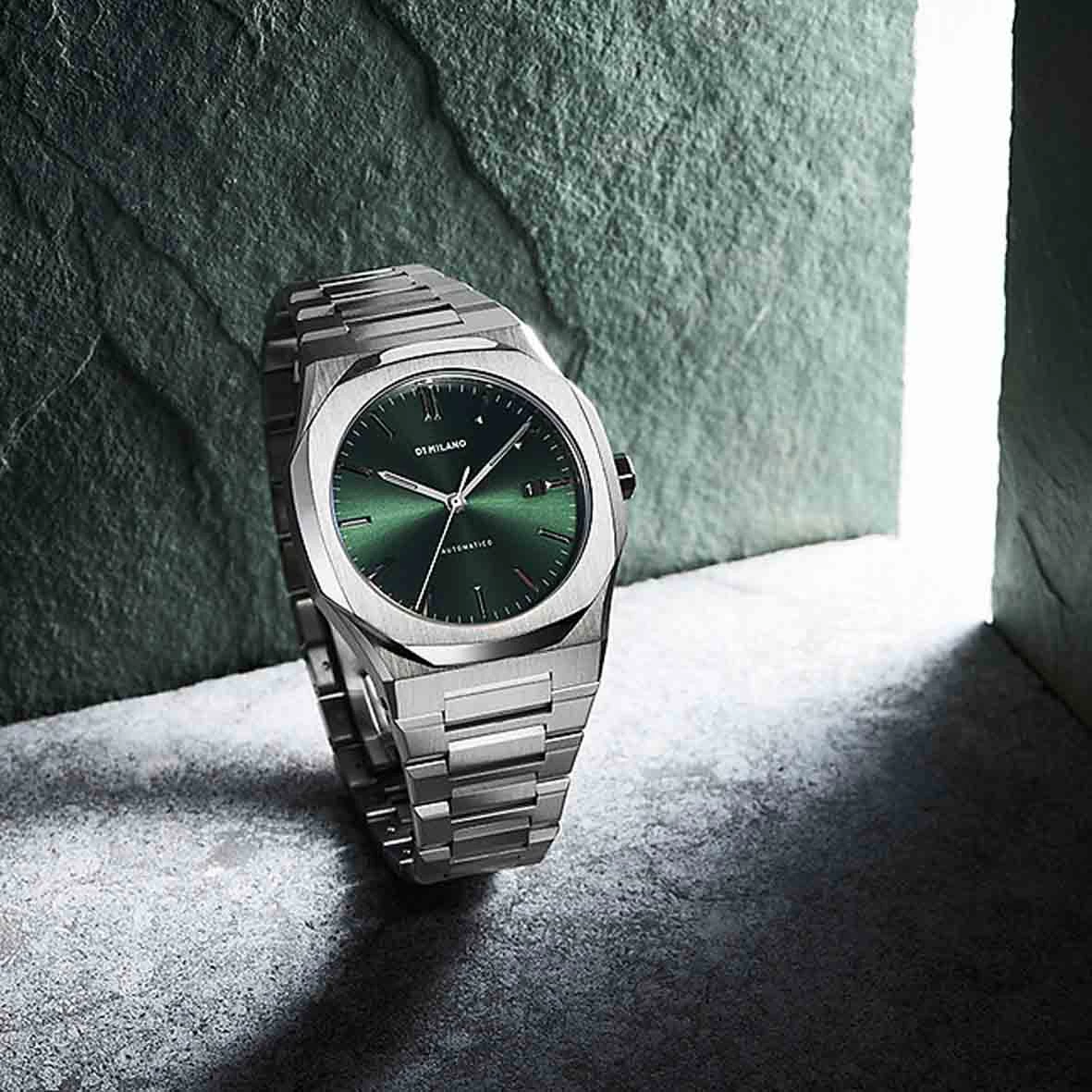 Montre D1 Milano - Homme Automatique- Cadran Vert- 41.5 Mm - Acier Inoxydable - ATBJ12 4 Montre D1 Milano - Homme Automatique- Cadran Vert- 41.5 Mm - Acier Inoxydable - ATBJ12 – Image 4