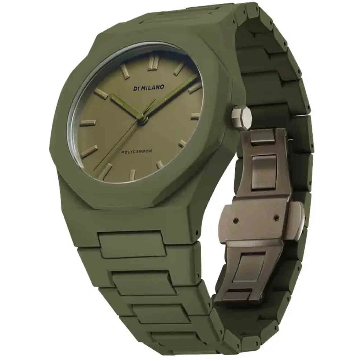 Montre D1 Milano Polycarbon Military Green - - Cadran - - - PCBJ22 2 Montre D1 Milano Polycarbon Military Green - - Cadran - - - PCBJ22 – Image 2
