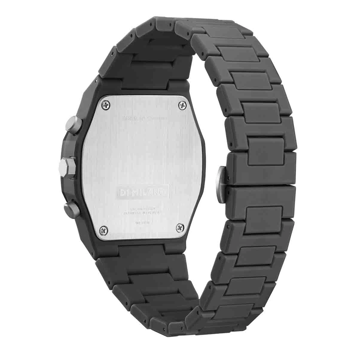 Montre D1 Milano Polychrono Black Blast - Homme Quartz- Cadran Gris Foncé- 40,5 Mm - Polycarbonate - PHBJ04 4 Montre D1 Milano Polychrono Black Blast - Homme Quartz- Cadran Gris Foncé- 40,5 Mm - Polycarbonate - PHBJ04 – Image 4