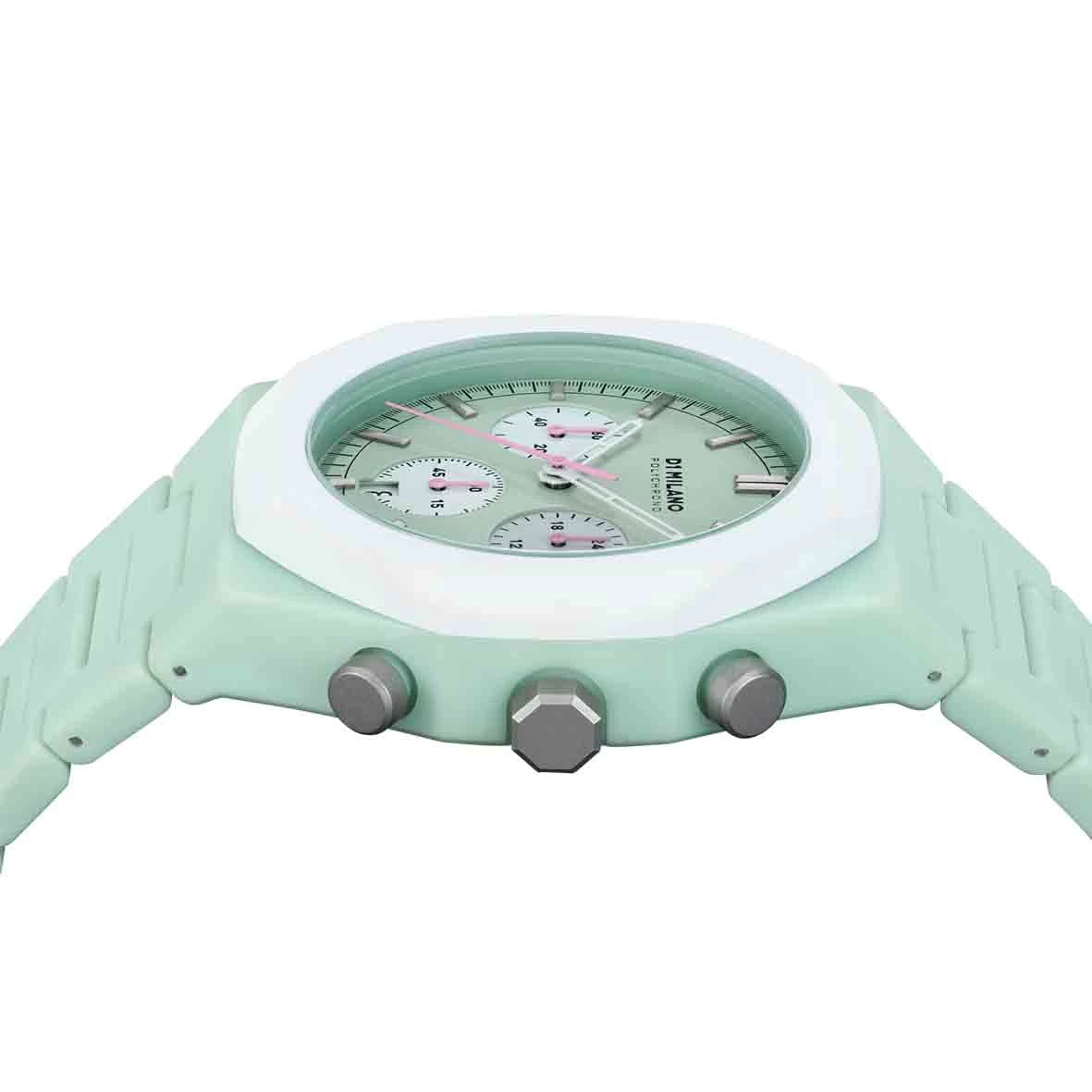Montre D1 Milano Polychrono Green Blast - Homme Quartz- Cadran Vert Pastel- 40,5 Mm - Polycarbonate - PHBJ02 2 Montre D1 Milano Polychrono Green Blast - Homme Quartz- Cadran Vert Pastel- 40,5 Mm - Polycarbonate - PHBJ02 – Image 2