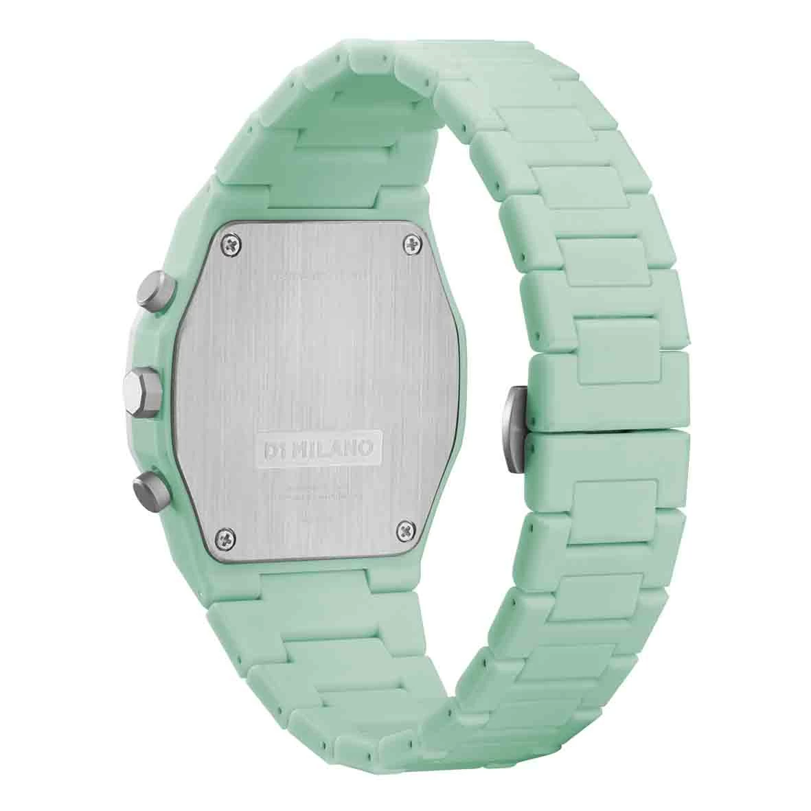 Montre D1 Milano Polychrono Green Blast - Homme Quartz- Cadran Vert Pastel- 40,5 Mm - Polycarbonate - PHBJ02 4 Montre D1 Milano Polychrono Green Blast - Homme Quartz- Cadran Vert Pastel- 40,5 Mm - Polycarbonate - PHBJ02 – Image 4