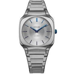 Montre D1 Milano Square Silver - Homme Quartz- Cadran Gris- - Acier Inoxydable - SQBJ01