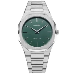 Montre D1 Milano Ultra Thin Moss - Homme Quartz- Cadran Kaki- 40 Mm - Acier Inoxydable - UTBJ06