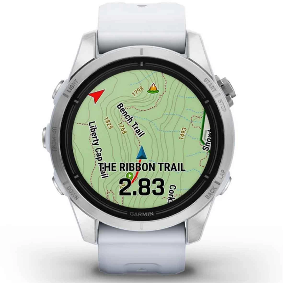 Montre Garmin Epix Pro (Gen 2) - 42 Mm Acier - Silver Avec Bracelet Blanc 42 Mm- 010-02802-01 4 Montre Garmin Epix Pro (Gen 2) - 42 Mm Acier - Silver Avec Bracelet Blanc 42 Mm- 010-02802-01 – Image 4