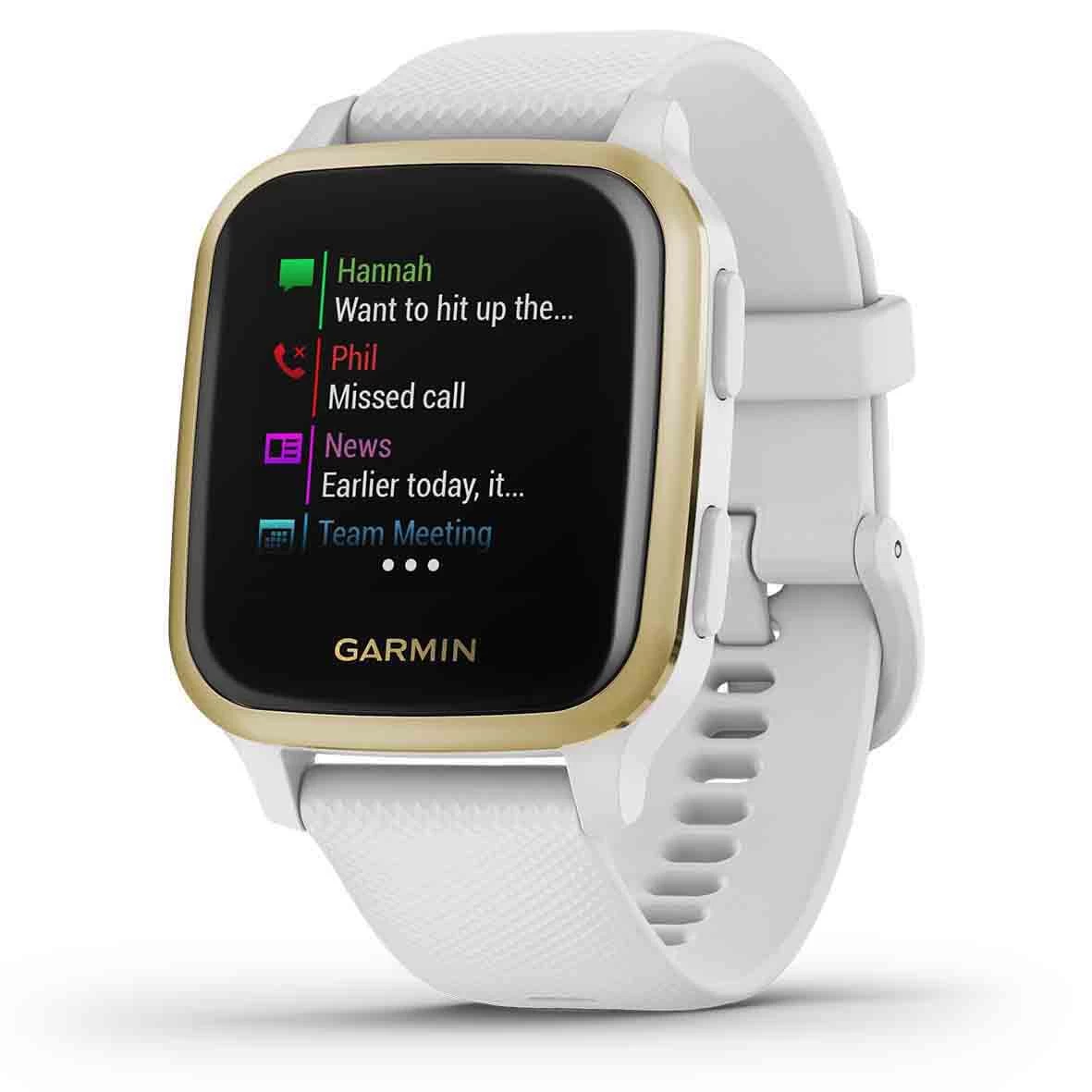 Montre Garmin Venu SQ - White / Light Gold - 010-02427-11 2 Montre Garmin Venu SQ - White / Light Gold - 010-02427-11 – Image 2