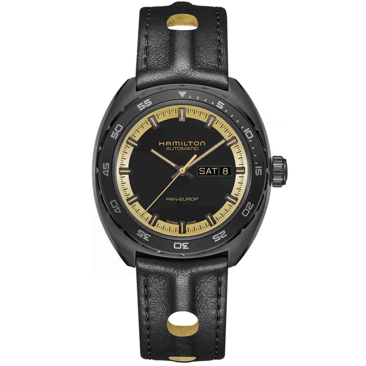 Montre Hamilton American Classic Pan Europ Day Date Auto 42 Mm- H35425730 1 Montre Hamilton American Classic Pan Europ Day Date Auto 42 Mm- H35425730