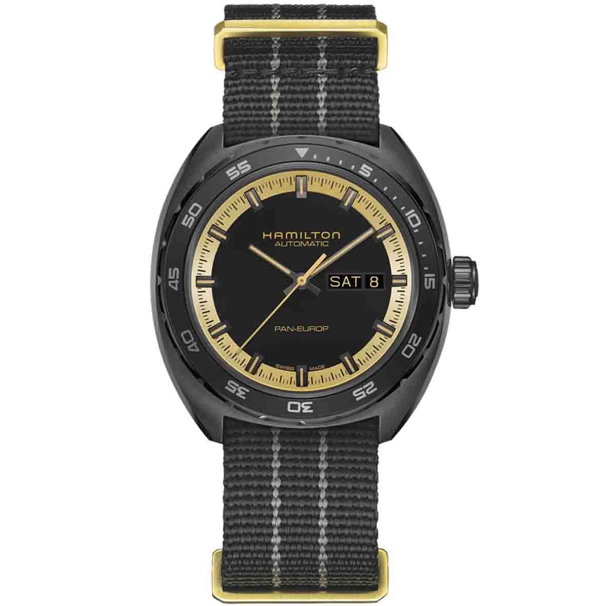 Montre Hamilton American Classic Pan Europ Day Date Auto 42 Mm- H35425730 5 Montre Hamilton American Classic Pan Europ Day Date Auto 42 Mm- H35425730 – Image 5