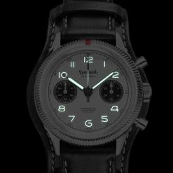 Montre Hanhart 417 ES Flyback Panda - 1954 Mécanique Diamètre 39 Mm- H701.201-7010. -Hamilton Magasin ori montre hanhart 417 es flyback panda 1954 mecanique diametre 39 mm h701 201 7010 44684 65861