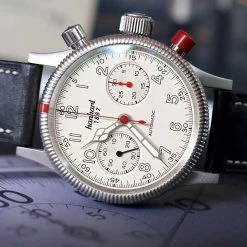 Montre Hanhart Pioneer MK2 Automatique Diamètre 40 Mm- 716.200-0210 -Hamilton Magasin ori montre hanhart pioneer mk2 automatique diametre 40 mm 716 200 0210 41529 60144