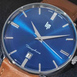 Montre Lip Dauphine 671429- Homme - Cadran Bleu- 38 Mm - Acier Inoxydable -Hamilton Magasin ori montre lip dauphine 671429 homme cadran bleu 38 mm acier inoxydable 46440 69583