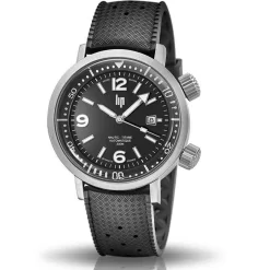 Montre Lip Grande Nautic Ski Titane 671855- Homme - Cadran Noir- 41 Mm - Titane