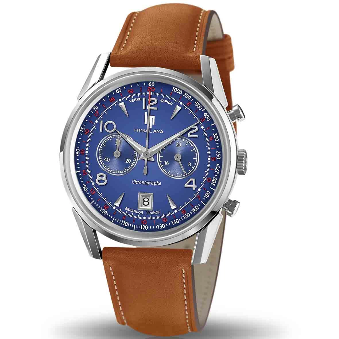 Montre Lip Himalaya - Homme - Cadran Bleu- 40 Mm - Acier Inoxydable - 671597 1 Montre Lip Himalaya - Homme - Cadran Bleu- 40 Mm - Acier Inoxydable - 671597