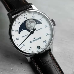 Montre MeisterSinger Lunascope Argenté Opalescent 40 Mm- LS901 7 Montre MeisterSinger Lunascope Argenté Opalescent 40 Mm- LS901 -Hamilton Magasin ori montre meistersinger lunascope argente opalescent 40 mm ls901 40894 57244