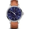 Montre MeisterSinger Pangaea Date Auto - Ponçage Solaire Bleu 43 Mm- AM1008