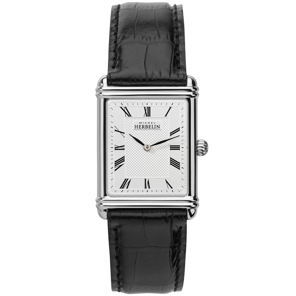 Montre Michel Herbelin Art Déco Acier - 17468AP08 1 Montre Michel Herbelin Art Déco Acier - 17468AP08