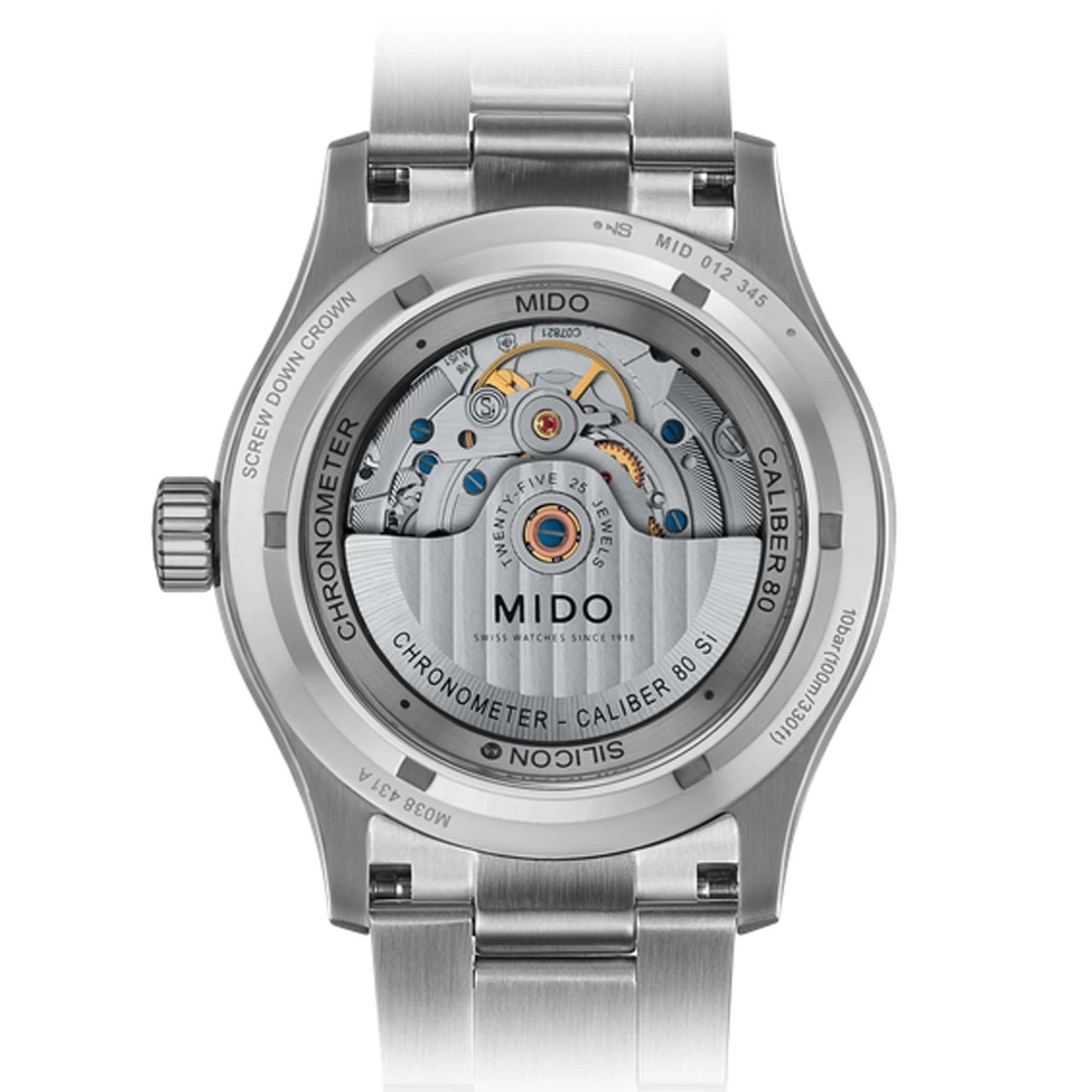 Montre Mido Multifort Chronometer 1 42 Mm- M038.431.11.061.00 2 Montre Mido Multifort Chronometer 1 42 Mm- M038.431.11.061.00 – Image 2