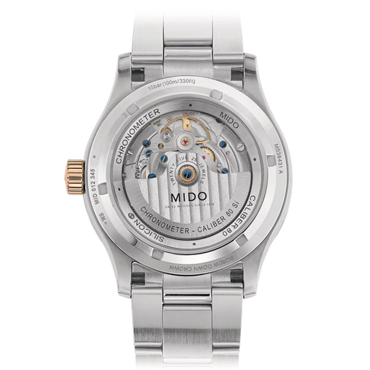 Montre Mido Multifort Chronometer 1 42 Mm- M038.431.21.061.00 2 Montre Mido Multifort Chronometer 1 42 Mm- M038.431.21.061.00 – Image 2