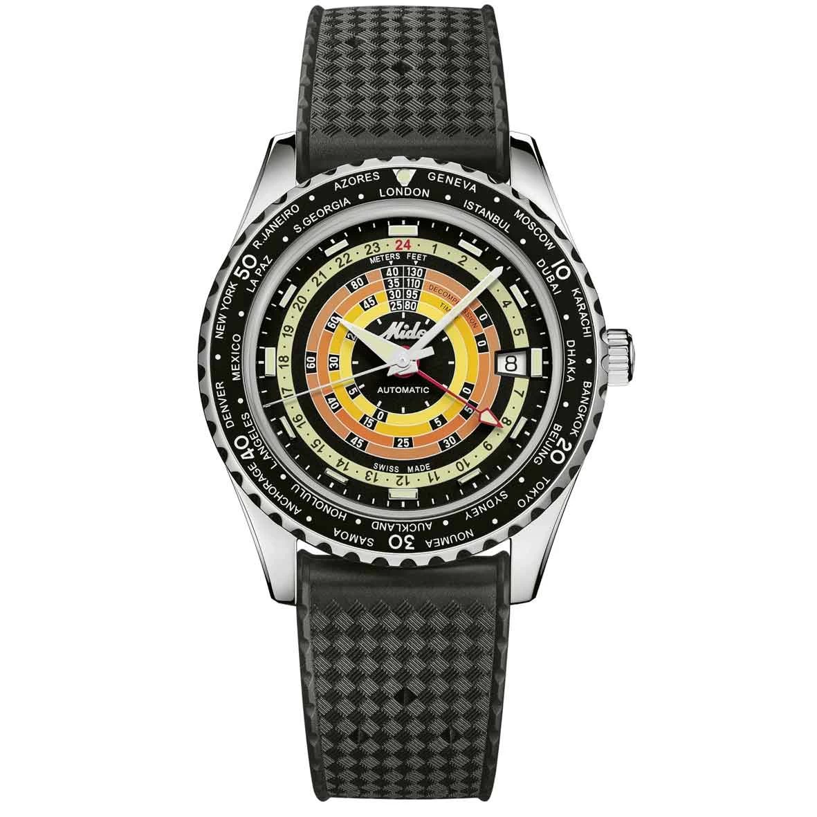 Montre Mido Ocean Star Decompression Worldtimer 40,5 Mm- M026.829.17.051.00 1 Montre Mido Ocean Star Decompression Worldtimer 40,5 Mm- M026.829.17.051.00