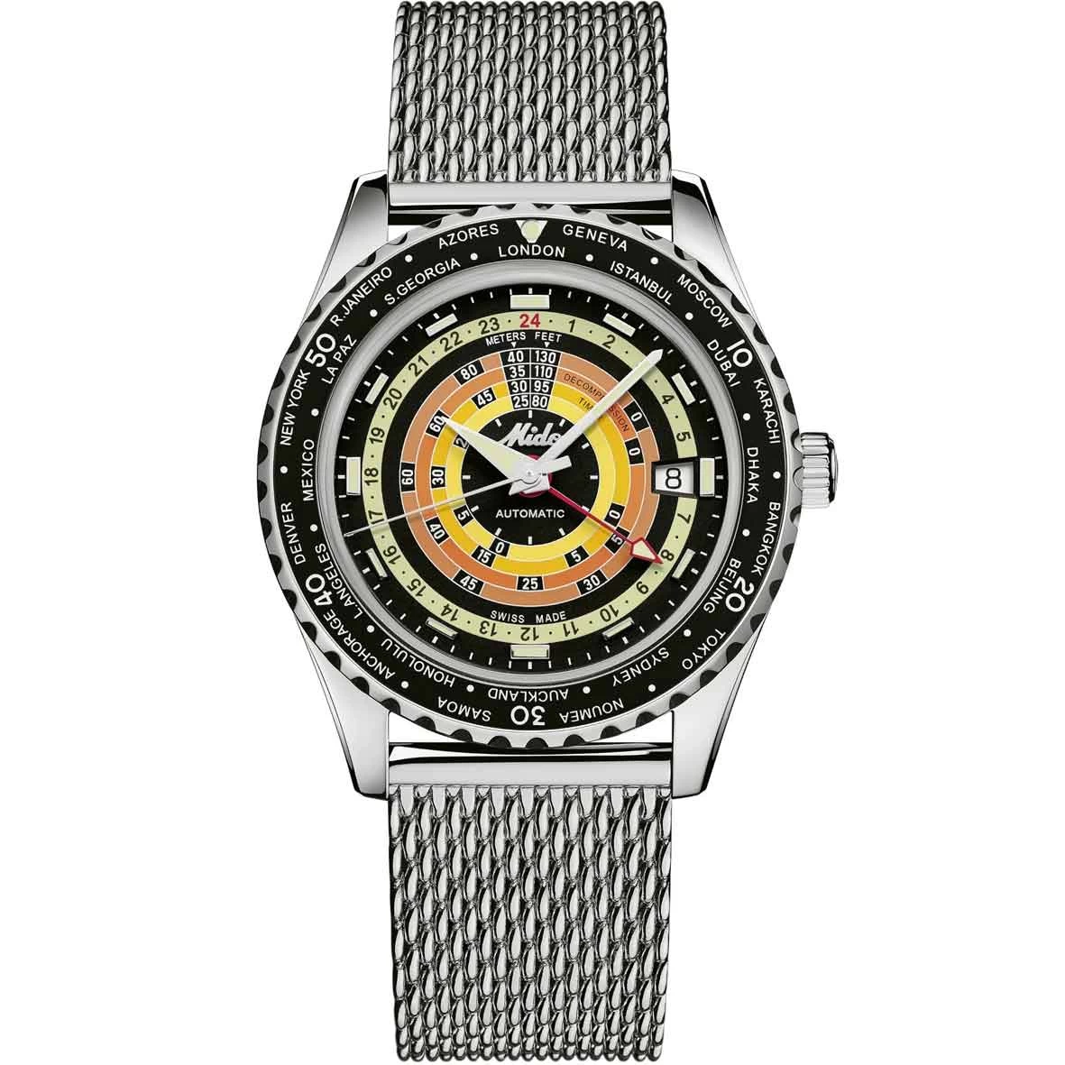 Montre Mido Ocean Star Decompression Worldtimer 40,5 Mm- M026.829.17.051.00 3 Montre Mido Ocean Star Decompression Worldtimer 40,5 Mm- M026.829.17.051.00 – Image 3