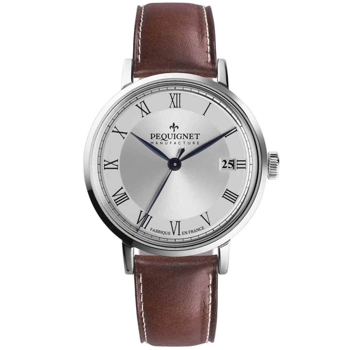 Montre Pequignet Manufacture Attitude Automatique Cadran Gris - 9060333-CM 1 Montre Pequignet Manufacture Attitude Automatique Cadran Gris - 9060333-CM