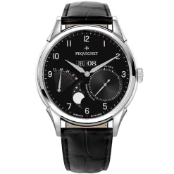 Montre Pequignet Royale Grand Sport Automatique Cadran Noir - 9030443