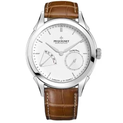 Montre Pequignet Royale Origine Automatique Cadran Blanc - 9010133-CGF