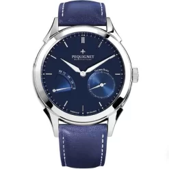 Montre Pequignet Royale Origine Automatique Cadran Bleu - 9010173-CB