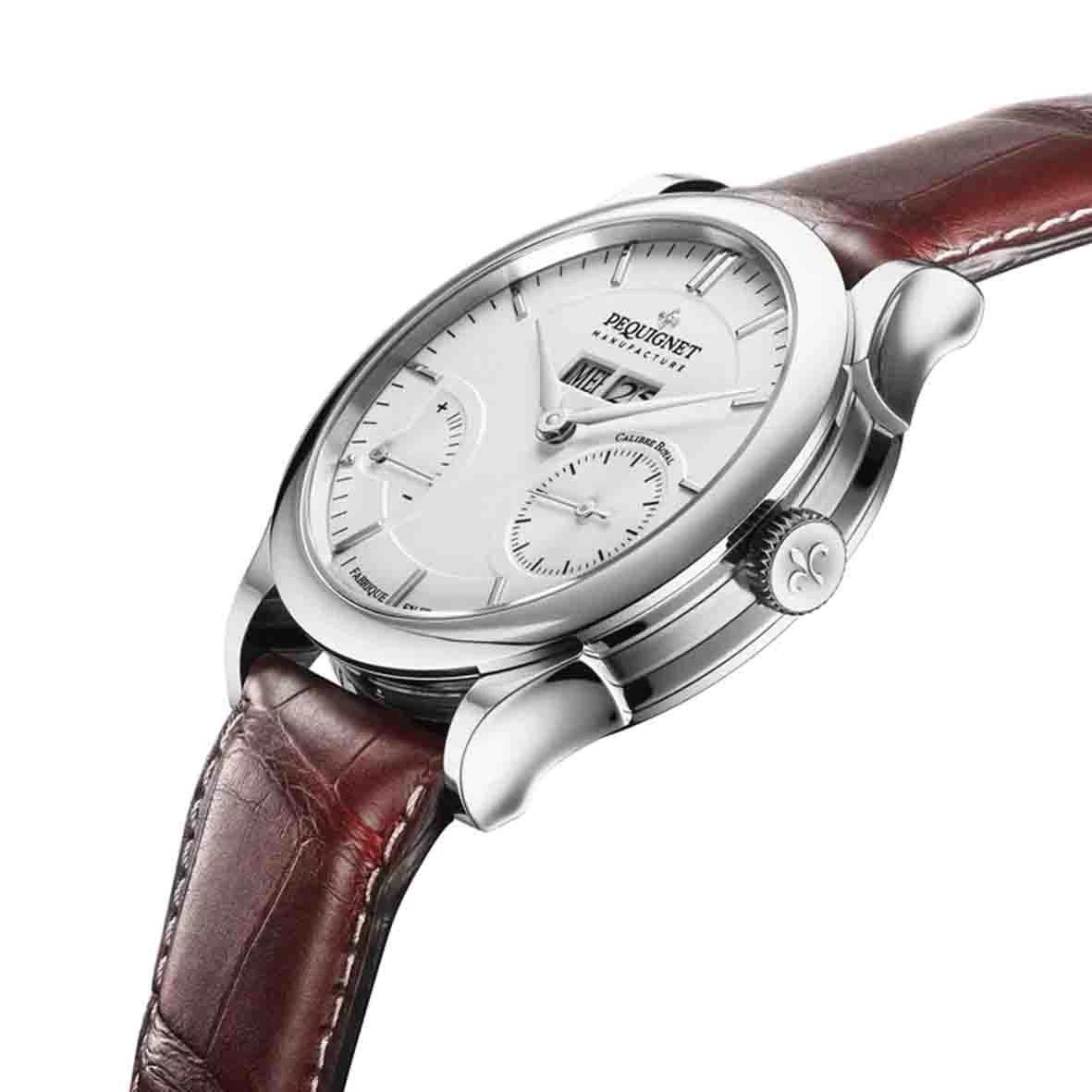 Montre Pequignet Royale Paris Automatique Cadran Blanc - 9007233 2 Montre Pequignet Royale Paris Automatique Cadran Blanc - 9007233 – Image 2