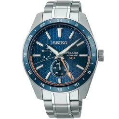 Montre Seiko Presage GMT SPB217J1 Cadran Bleu - 42.2 Mm