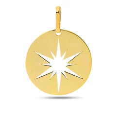 Pendentif Ascendance Or Jaune - 20 Mm -Misako - XM1093