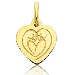 Pendentif Cur Love Bird Or Jaune - -Vaiana - J9424X0000