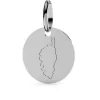 Pendentif Corse Or Blanc Coralie - XMB2015G