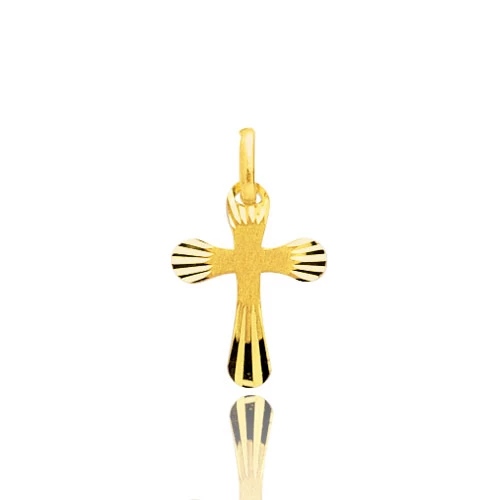 Pendentif Croix Or Jaune Alexane 1 Pendentif Croix Or Jaune Alexane