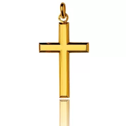 Pendentif Croix Or Jaune Océania