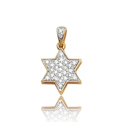 Pendentif Etoile De David En Or Jaune - Kyana -PE3005