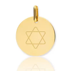 Pendentif Etoile De David En Or Jaune - Mereana -XM1060